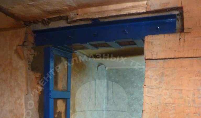 Усиление и резка проёма Усиление и резка проёма